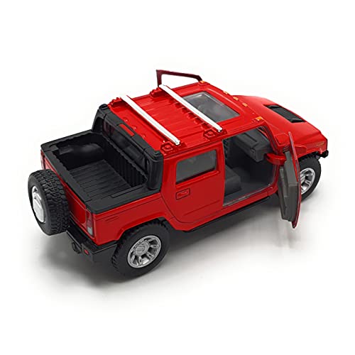 Modelo de coche de colección Hummer H2 SUV a escala 1:40 (truck red)
