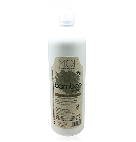 Moi Profesional Az-2Kuq-Ujko Champú Profesional Neutro Suave Bamboo Natural Sin Parabenos, Uso Frecuente 1000 ml(1 Litro) Moi Haircare 1 Unidad 1090 G