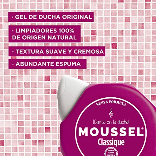 Moussel Neceser Mujer Set de Baño Classique Gel de Ducha 600 ml x 2 + Gel de Ducha 60 ml