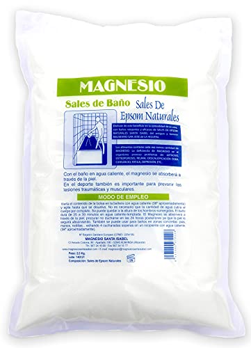 MSI Sales De Epsom Naturales Santa Isabel Del Antiguo Balneario Del Yacimiento De La Higuera. Baño Y Cuidado Personal, Blanco, 2,5kg