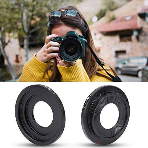 Mugast Anillo Adaptador de Montura de Lente C-NEX, Adaptador de Lente Profesional para Lente de cámara de monitoreo con Montura C, para cámara sin Espejo con Montura Sony NEX