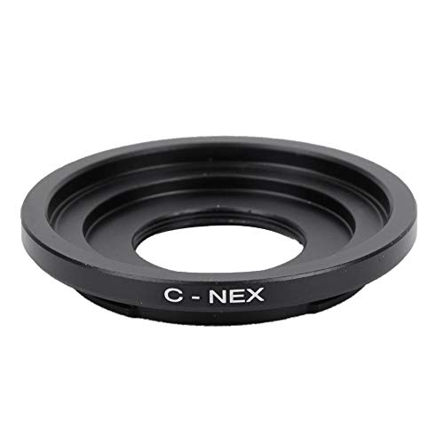 Mugast Anillo Adaptador de Montura de Lente C-NEX, Adaptador de Lente Profesional para Lente de cámara de monitoreo con Montura C, para cámara sin Espejo con Montura Sony NEX