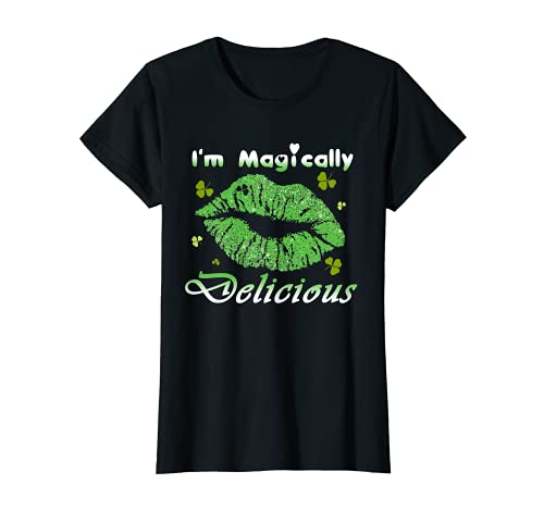 Mujer I'm Magically Delicious Tee Divertido Día de San Patricio Camiseta