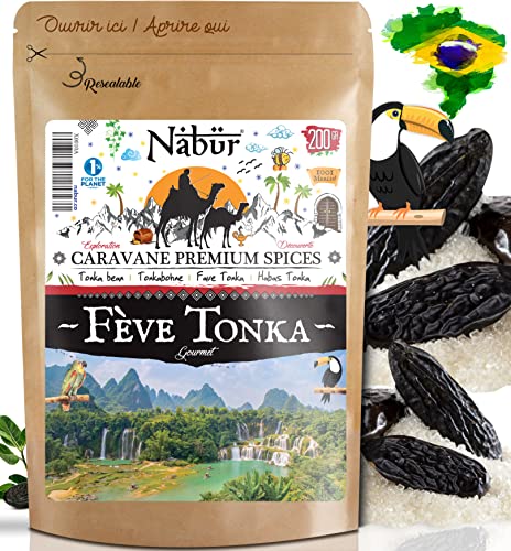 Nabür - Habas de Tonka de Brasil 100 Gr ⭐ Pastelería ⭐ Seleccionadas a mano, ricas, aromáticas ⭐ Gourmet, Degustación ⭐ Chef's Delight