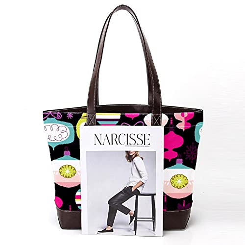 NaiiaN Bolsos ligeros con correa, bolso de mano, frasco de perfume colorido para madres, mujeres, niñas, señoras, monedero para estudiantes, bolsos de hombro para compras