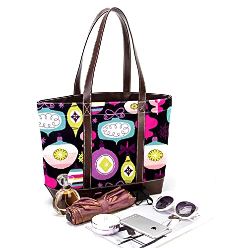 NaiiaN Bolsos ligeros con correa, bolso de mano, frasco de perfume colorido para madres, mujeres, niñas, señoras, monedero para estudiantes, bolsos de hombro para compras