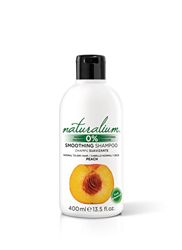 Naturalium Melocotón - Champú Suavizante con Acondicionador para Cabello Normal y Seco, Sin Parabenos, Sin Colorantes, formato 400 ml