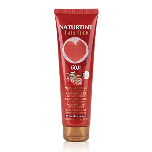 Naturtint Hair Food Goji Mask. Mascarilla Pelo Revitalizante. Efecto Flash Rejuvenecedor. Cabellos Apagados 99% Ingredientes Naturales. 150ml