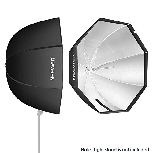 Neewer - Difusor Softbox Paraguas Octogonal Estudio Flash con Bolsa de Transporte para Retrato o Fotografía de Producto, 120cm