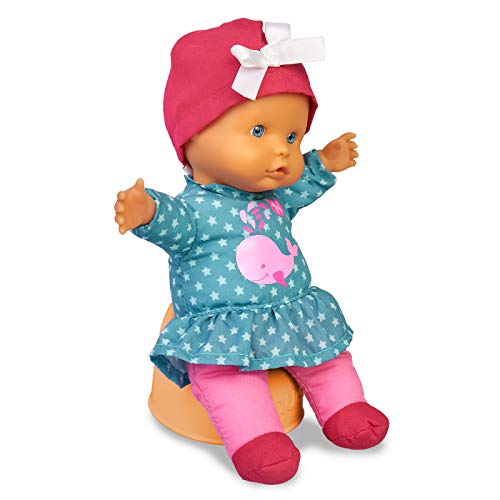 Nenuco-Baby Talks, Hacemos pipí! Muñeca con Sonidos para niñas y niños a Partir de 1 año(Famosa 700016281)