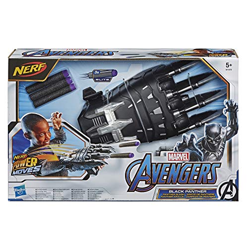 Nerf Moves Marvel Avengers Black Panther Power Slash Claw Lanzador de dardos