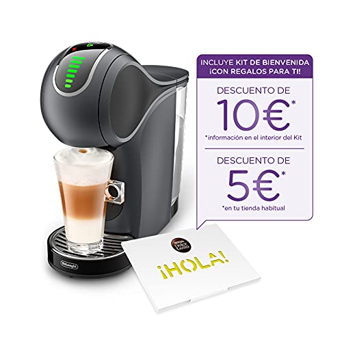 Nescafé Dolce Gusto Genio S Touch De'Longhi EDG426.GY - Cafetera express automática de cápsulas, 15 bares de presión y depósito de 0.8 L, color gris