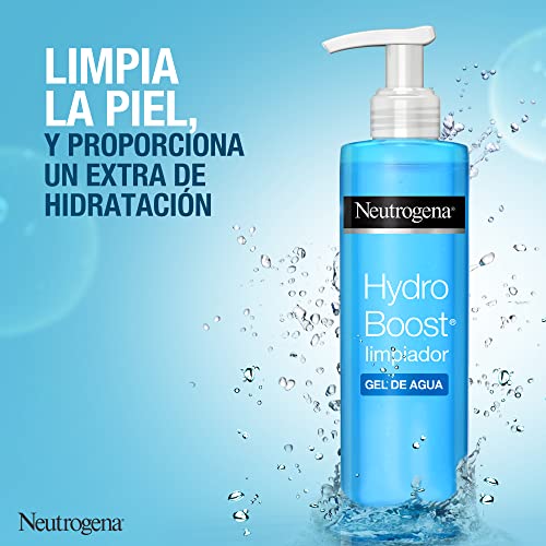 Neutrogena Hydro Boost, 1 Limpiador Facial (200ml), 1  Gel de Aqua Pieles Normales y Mixtas (50ml), 1 Contorno Ojos Anti-Fatiga (15ml), con Ácido Hialurónico, Pack de 3