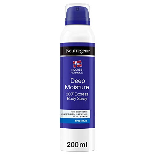 Neutrogena Loción corporal Noruega en spray Deep Moisture Express, para piel seca, 200 ml