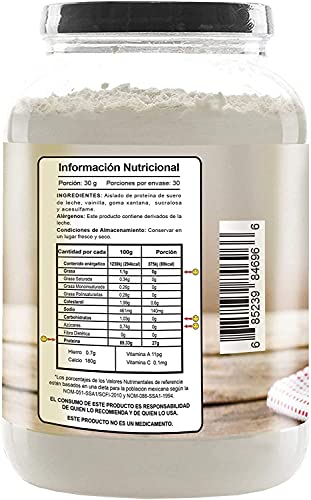 NI UNA DIETA MÁS - Reduce el Abdomen con Proteína para Quitar la Ansiedad por Comer (para Niños y Adultos) sabor Vainilla