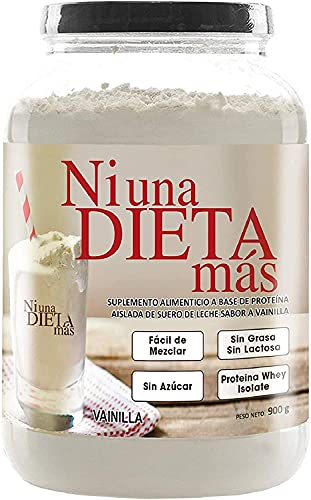 NI UNA DIETA MÁS - Reduce el Abdomen con Proteína para Quitar la Ansiedad por Comer (para Niños y Adultos) sabor Vainilla