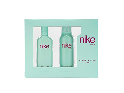 NIKE - A Sparkling Day, Estuche Regalo de Mujer, Pack de 2 Piezas (Perfume 75 ml + Desodorante Antitranspirante en Spray 200 ml)