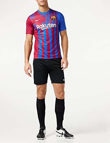 Nike - Barcelona FC Temporada 2021/22 Camiseta Primera Equipación Equipación de Juego, S, Hombre