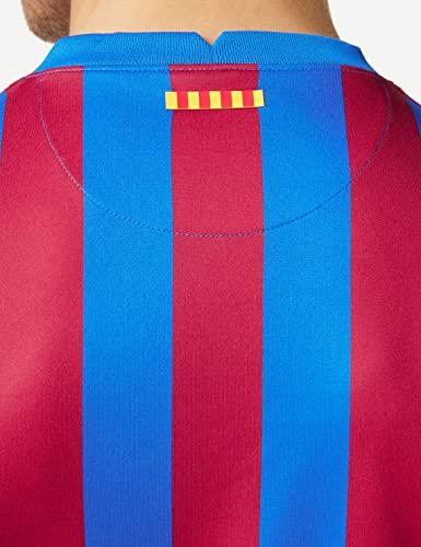 Nike - Barcelona FC Temporada 2021/22 Camiseta Primera Equipación Equipación de Juego, S, Hombre
