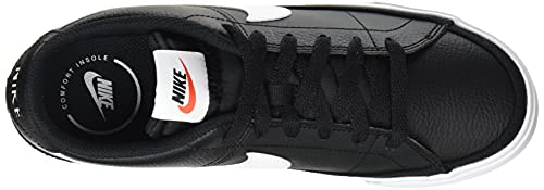 Nike Court Legacy, Zapatos de Tenis Hombre, Black/White-Gum Light Brown, 44.5 EU