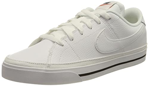 Nike Court Legacy, Zapatos de Tenis Mujer, White/White-Black, 38.5 EU