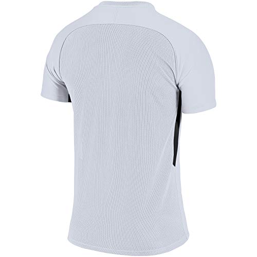 Nike K Tiempo Premier Ss - Camiseta De Manga Corta Unisex - Niños, Blanco (White/ Black), M, Unidad