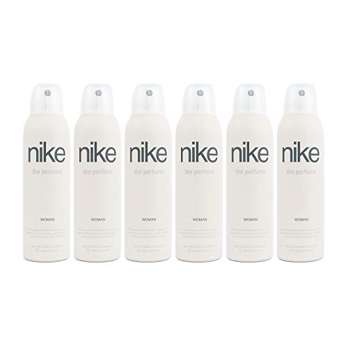 NIKE - The Perfume, Desodorante Antitranspirante en Spray, para Mujer, Pack de 6 x 200 ml