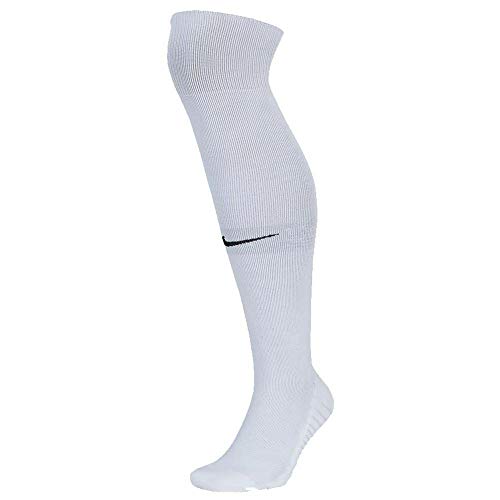 NIKE U Nk Squad OTC Calcetines, Unisex Adulto, White/Pure Platinum/(Black), XS