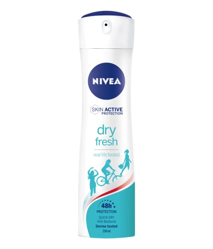 NIVEA Dry Fresh - Desodorante en spray, 6 envases de 150 ml