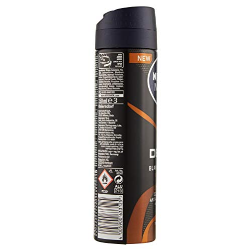 Nivea Men Deep Black Carbon Espresso, Desodorante Antitranspirante, 150 ml