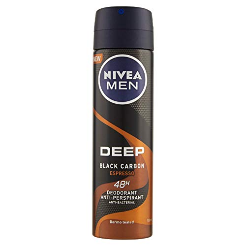 Nivea Men Deep Black Carbon Espresso, Desodorante Antitranspirante, 150 ml