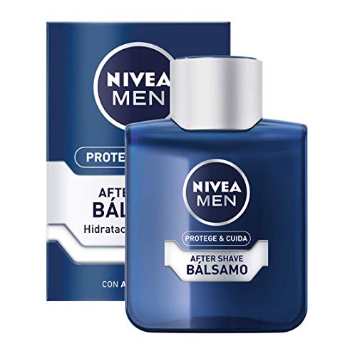 NIVEA MEN Pack Protege y Cuida Neceser, set de baño para hombre con espuma de afeitar (1 x 250 ml), bálsamo aftershave (1 x 100 ml) y desodorante roll on (1 x 50 ml)