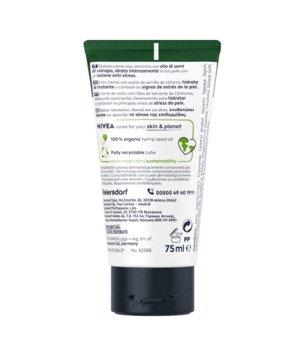 NIVEA MEN Sensitive Pro Ultra-Calming Crema Facial Hidratante (1 x 75 ml), crema de cara para hidratar la piel y reducir los signos de estrés, crema de cuidado facial