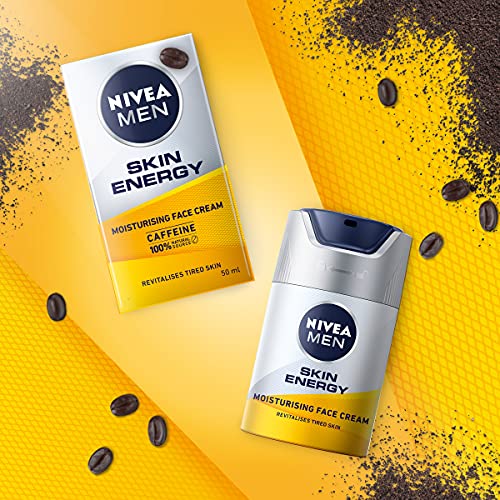 NIVEA MEN Skin Energy Pack Cuidado Facial Energizante Hombre, pack de hombre con bálsamo after shave (1 x 100 ml) y crema hidratante facial (1 x 50 ml)