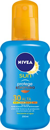 NIVEA Protege & Broncea Spray, Protección Alta, FP 30-200 ml