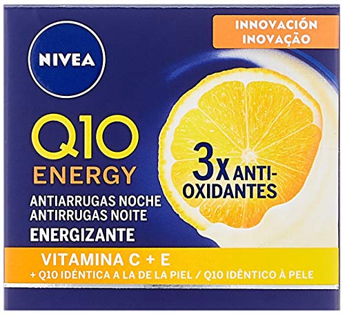 Nivea Q10 Energy Crema de Noche Antiarrugas, 50ml