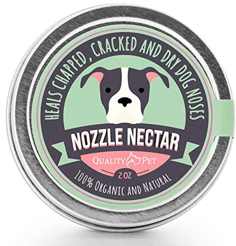 Nozzle Nectar Bálsamo emoliente para Nariz para Perros - 100% orgánico y Natural - Cura y regenera la Nariz de tu Perro Agrietada y Seca - Regenera heridas y contusiones