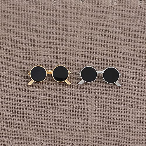 N/U PULABOVintage - Broche de gafas de sol para hombre, color negro, diseño de corsarios