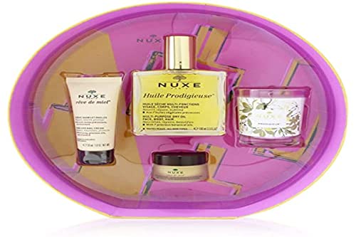 Nuxe huile prodigieuse 100ml + reve de miel crema de manos 30ml + reve de miel balsamo de labios 15ml + vela 70gr