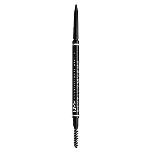 NYX Professional Makeup Kit Dúo Brow Essentials Micro Brow Pencil & Control Freak Clear Brow Gel, Tono: Negro