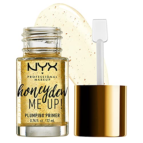 NYX PROFESSIONAL MAKEUP Sérum Reparador Honey Dew Me Up Primer, con Ácido Hialurónico Y Extracto de Melón, para Pieles con Rojeces e Imperfecciones, Translúcido, Fórmula Vegana, 22 Mililitros