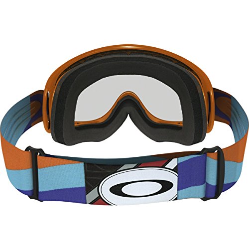 Oakley XS O Frame MX Heritage Racer Adult Off-Road Motorcycle Goggles Eyewear - Orange/Clear / One Size Fits All