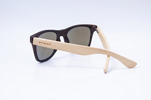 Ocean Sunglasses Beach Wood Gafas de Sol, Unisex Adulto, bambú, 55