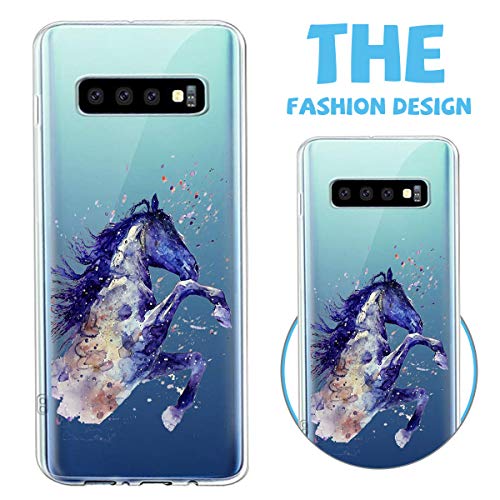 Oihxse Compatible con Samsung Galaxy A8 Plus/A730 Funda Suave Gel TPU Silicona Cristal Transparente Carcasa Acuarela Animal Pintado Patrón Protectora Estuche Bumper Caso Case (B5)