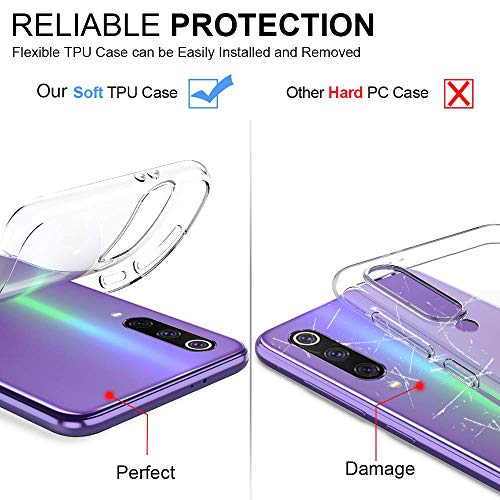 Oihxse Funda para Xiaomi Mi 8 Lite Transparente, Estuche con Xiaomi Mi 8 Lite Ultra-Delgado Silicona TPU Suave Protectora Carcasa Océano Animal Serie Bumper (C4)