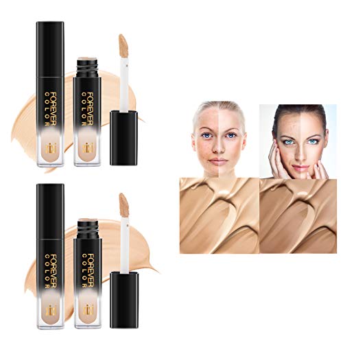 OKENTEN Liquid Concealer 2PS MINI, impermeable de cobertura total, ocultación natural, maquillaje de corrección de color de cobertura completa(1)