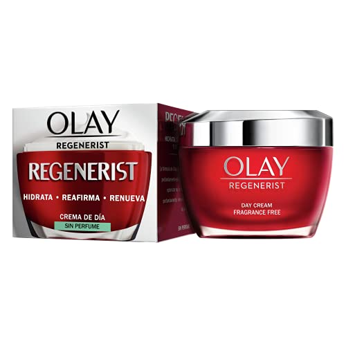 Olay Regenerist Crema Facial De Día, Fórmula Con Vitamina B3 Y Niacinamida, Hidrata 24H, Sin Perfume 50ml