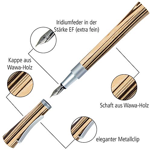 Online 37735 – Pluma estilográfica (pluma EF en Bamboo Pen Caja Newood