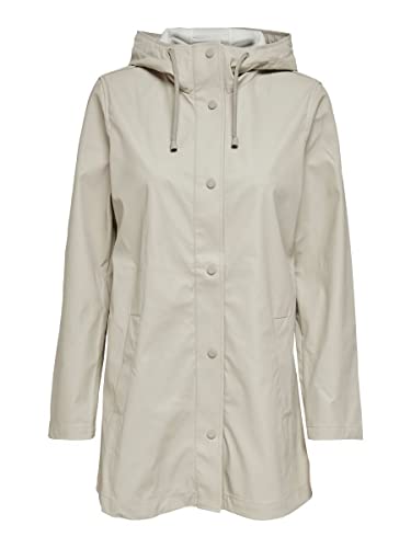 Only ONLELLEN Raincoat CC OTW Abrigo para Lluvia, Silver Lining, XS De Las Mujeres