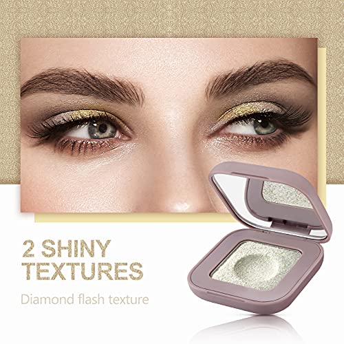 Onlyoily Sombra de ojos brillante- Paleta de maquillaje portátil (03#)